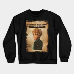 Vintage Old Paper 80s Style Whitney Houston Crewneck Sweatshirt